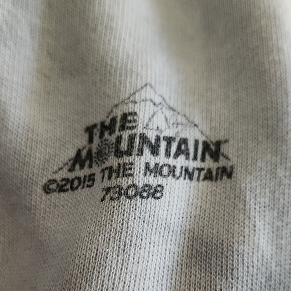 The Mountain Cat Face Hoodie Sweatshirt Gray M #73088 3D Graphic Animal Pullover - Picture 8 of 9